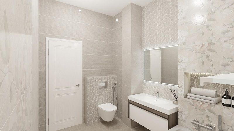 Совмещенный санузел Риккарди серый Совмещенный санузел Риккарди серый