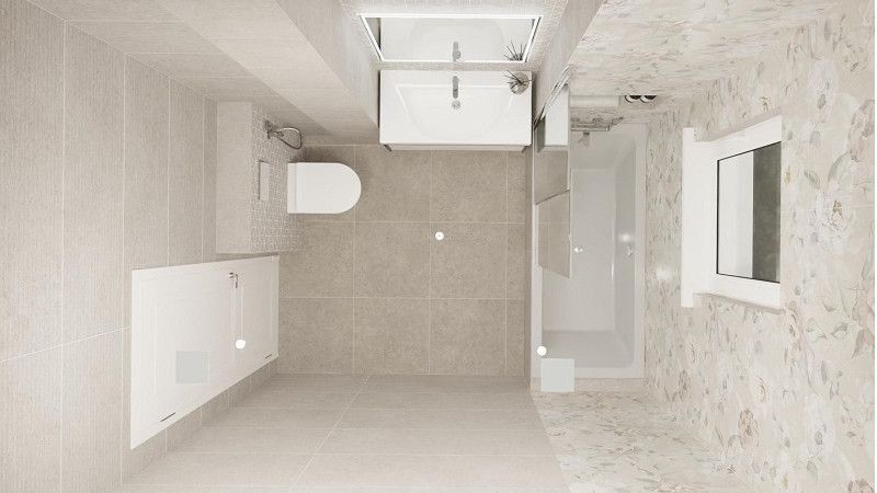 Совмещенный санузел Риккарди серый Совмещенный санузел Риккарди серый