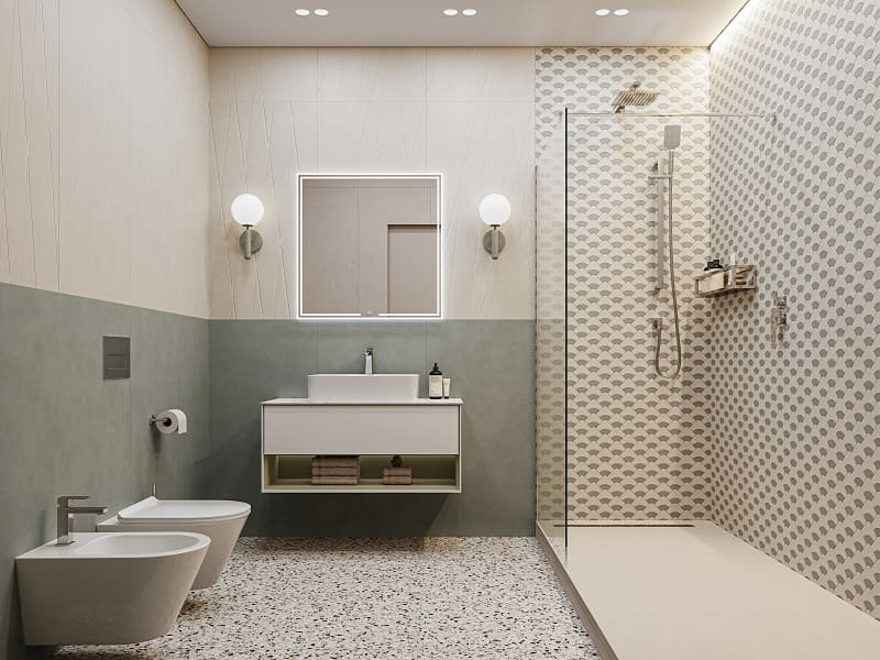 Ванная комната с душевой Таделакт / Бричиола Ванная комната с душевой Таделакт / Бричиола