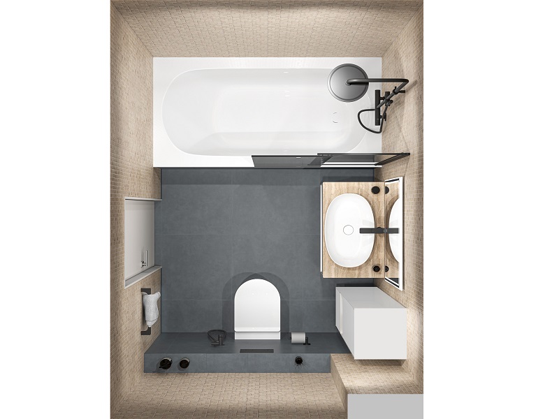 Совмещенный санузел Риальто Антика / Про Чементо