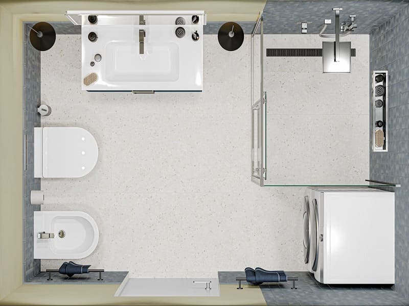 Совмещенный санузел Монтальбано / Терраццо