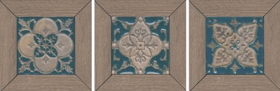 Декор Меранти пепельный мозаичный 13x13x1,1