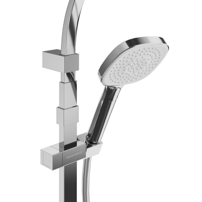 Душевая колонна квадратная Fonte/Фонте на 2 потока без смесителя, хром Душевая колонна квадратная Fonte/Фонте на 2 потока без смесителя, хром