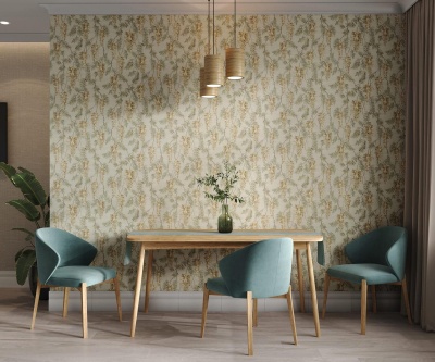 Обои виниловые Эдем мотив, зелёный Обои виниловые Эдем мотив, зелёный