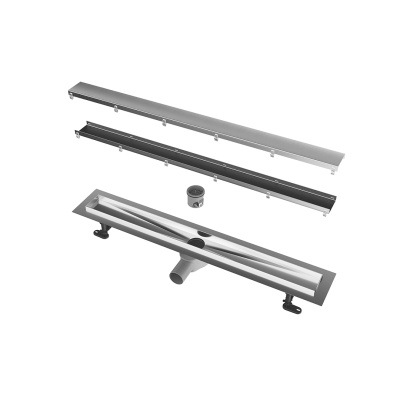 Душевой лоток дабл из нержавеющей стали, 75 см Душевой лоток дабл из нержавеющей стали, 75 см