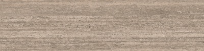 Ступень фронтальная клееная Про Травертин бежевый тёмный матовый обрезной 33x119,5x0,9