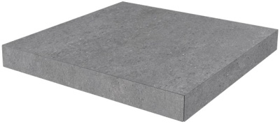 Ступень угловая клееная Фондамента серый 33x33x1,1