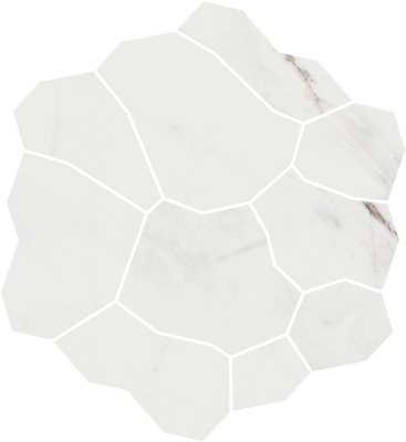 Декор Марсель наборный серый светлый глянцевый обрезной 31,5x34,2x0,9