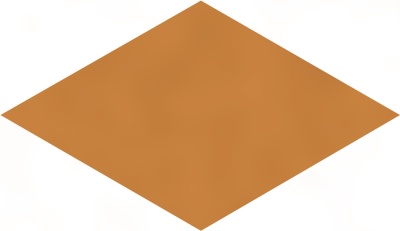 Декор Риад оранжевый глянцевый 13,5x7,8x0,9