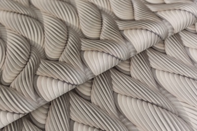 Обои виниловые Трессаж мотив, коричневый