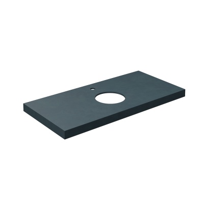 Столешница из керамогранита Про Чементо 100x48, синяя тёмная матовая Столешница из керамогранита Про Чементо 100x48, синяя тёмная матовая