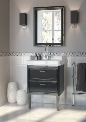 Раковина Pompei/Помпеи подвесная/мебельная 80, белая глянцевая