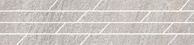 Бордюр Гренель серый мозаичный 46,8x9,8x1,1