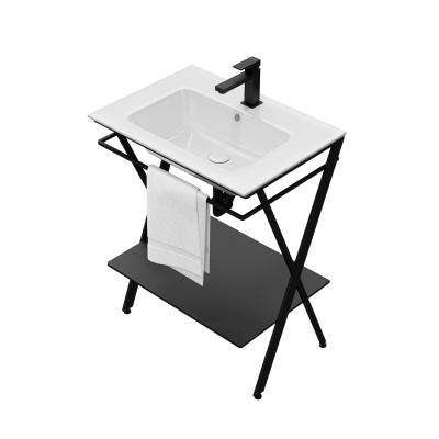 Металлическая структура Piano Next/Пиано Некст напольная 65, черная матовая