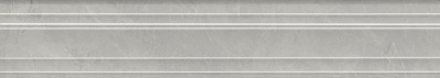 Бордюр Риальто серый светлый глянцевый обрезной 40x7,3x2,7 Бордюр Риальто серый светлый глянцевый обрезной 40x7,3x2,7