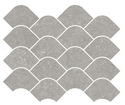 Декор Касабланка наборный серый матовый обрезной 30x25x0,9