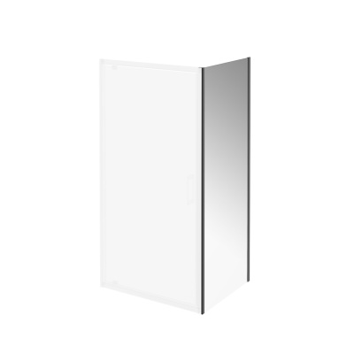 Душевая боковая панель Vetro/Ветро, 80х195, матовый черный Душевая боковая панель Vetro/Ветро, 80х195, матовый черный