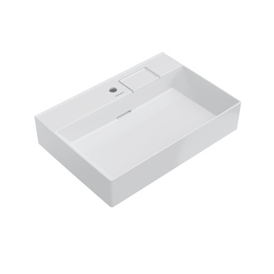 Раковина Logica/Лоджика мебельная\подвесная с одним отверстием 70, белая глянцевая Раковина Logica/Лоджика мебельная\подвесная с одним отверстием 70, белая глянцевая