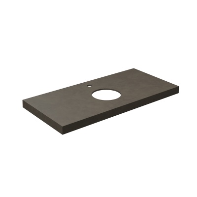 Столешница из керамогранита Про Чементо 100x48, коричневая матовая