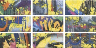 Панно Граффити матовый (из 9 ч. разм. 9,9х20) 89,1x20x0,8