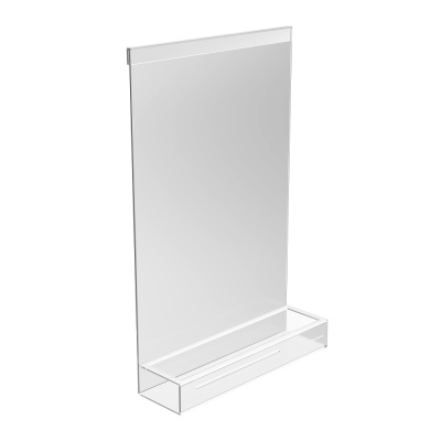 Полка Анголо для душевых ограждений, прозрачная Полка Анголо для душевых ограждений, прозрачная