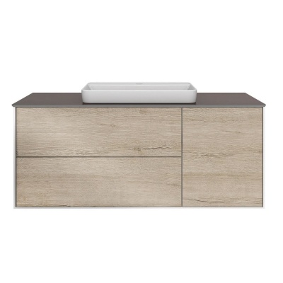 Тумба PLAZA Modern подвесная с ящиками 120, дуб Орегон