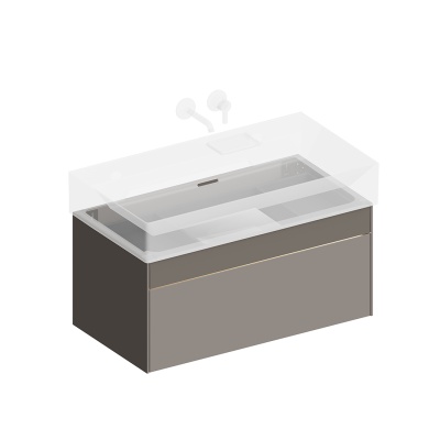 Тумба LOGICA подвесная 2 ящика 90 см, песчаный