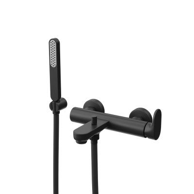 Смеситель для ванны OLE настенный, матовый черный