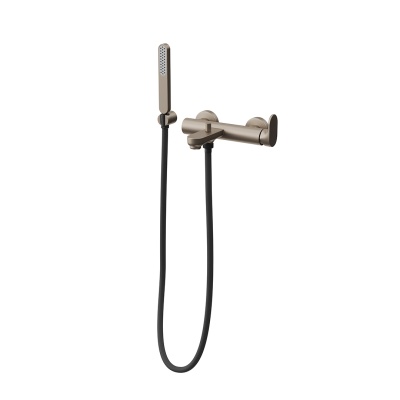 Смеситель для ванны OLE настенный, золотой атласный