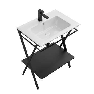 Металлическая структура Piano Next/Пиано Некст напольная 65, черная матовая