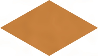 Декор Риад оранжевый глянцевый 13,5x7,8x0,9