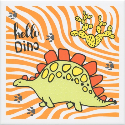 Декор Динозаврики 3 матовый 20x20x0,69 Декор Динозаврики 3 матовый 20x20x0,69