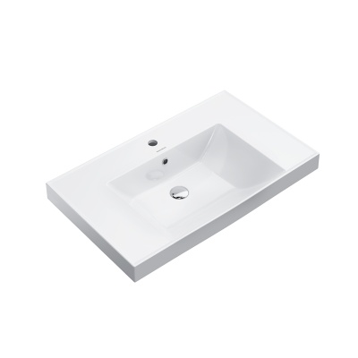 Раковина Cubo/Кубо подвесная\мебельная 80, белая глянцевая Раковина Cubo/Кубо подвесная\мебельная 80, белая глянцевая