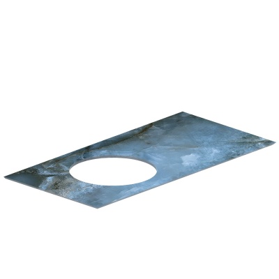 Столешница Cono Onice/Коно Ониче синяя 97, без отверстия под смеситель