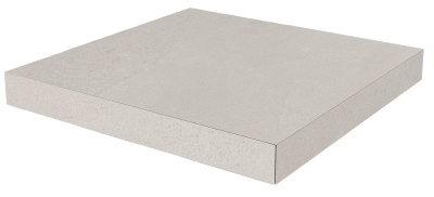 Ступень угловая клееная Про Матрикс белый 33x33x0,9