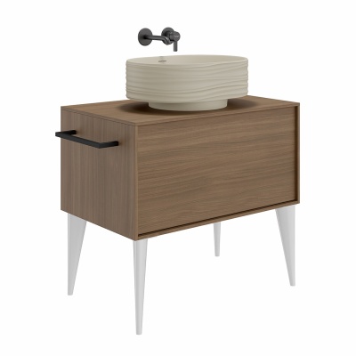 Раковина ARTBASIN Sabbia/АртБейзин Саббья накладная 50, песочная матовая