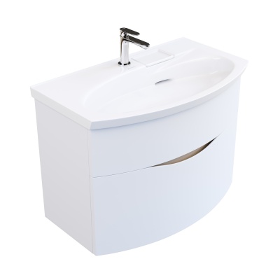 Тумба Riva/Рива 80 см, белая матовая