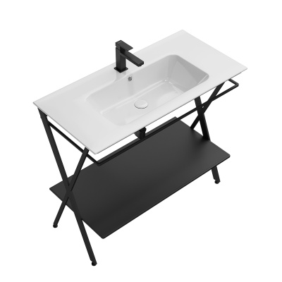 Металлическая структура Piano Next/Пиано Некст напольная 95, черная матовая