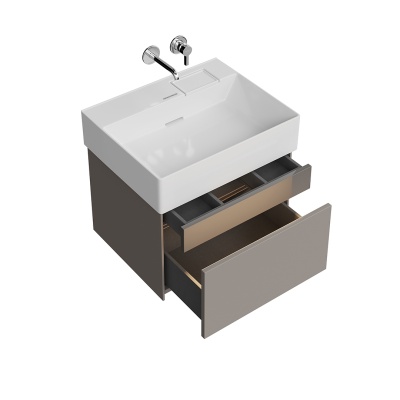 Тумба Logica/Лоджика подвесная 2 ящика 60 см, песчаный