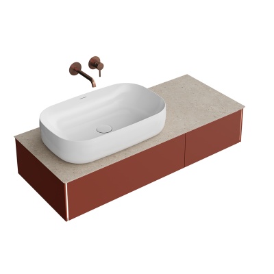 Тумба Magica/Маджика подвесная 120, 2 ящика, венецианский красный матовый Тумба Magica/Маджика подвесная 120, 2 ящика, венецианский красный матовый