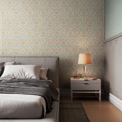 Обои виниловые Палаццо мотив, зеленый