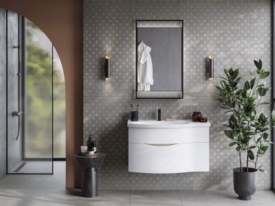 Зеркало Plaza Next/Плаза Некст 60, черное матовое