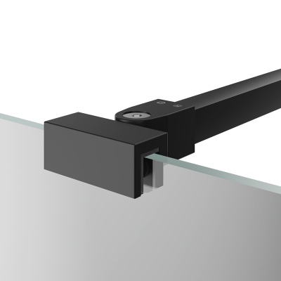 Фиксатор для стеклянной шторки Vetro/Ветро, 25 см, матовый черный Фиксатор для стеклянной шторки Vetro/Ветро, 25 см, матовый черный