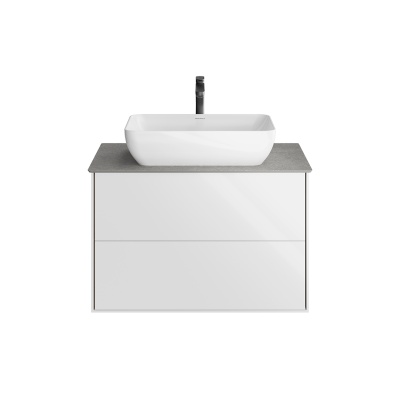 Тумба PLAZA Modern подвесная 80 белый 2 ящика