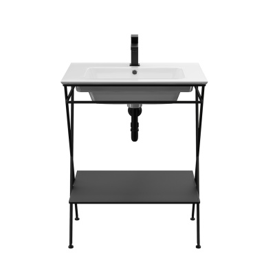 Металлическая структура Piano Next/Пиано Некст напольная 65, черная матовая