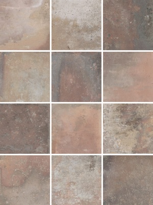 Спартель микс матовый 29,8х39,8x0,7 из 12 частей 9,8x9,8