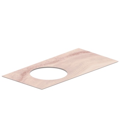 Столешница Cono Onice/Коно Ониче розовая 97, без отверстия под смеситель