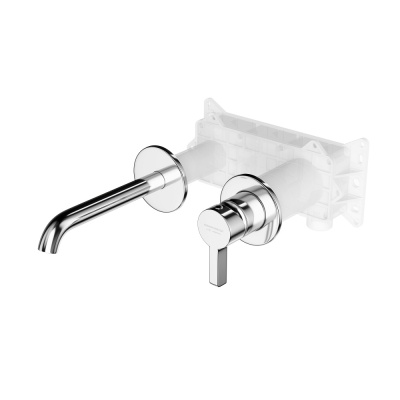 Смеситель для раковины Linea/Линеа однорычажный, настенный c внутр.частью, хром