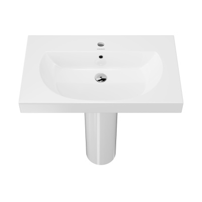 Раковина Buongiorno/Бонджорно подвесная/мебельная 80, белая глянцевая Раковина Buongiorno/Бонджорно подвесная/мебельная 80, белая глянцевая