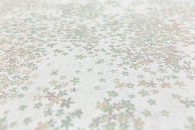 Обои виниловые на флизелиновой основе Апрель мотив 1, белый цветной Обои виниловые на флизелиновой основе Апрель мотив 1, белый цветной